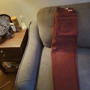 Gloria Vanderbilt jeans (size 14) One pair is maroon and the other pair is brown